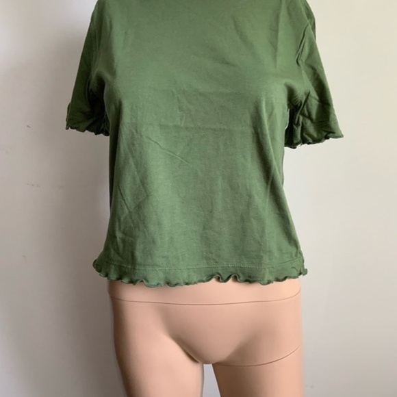 SILENCE +NOISE NWOT TOP GREEN - Picture 2 of 7